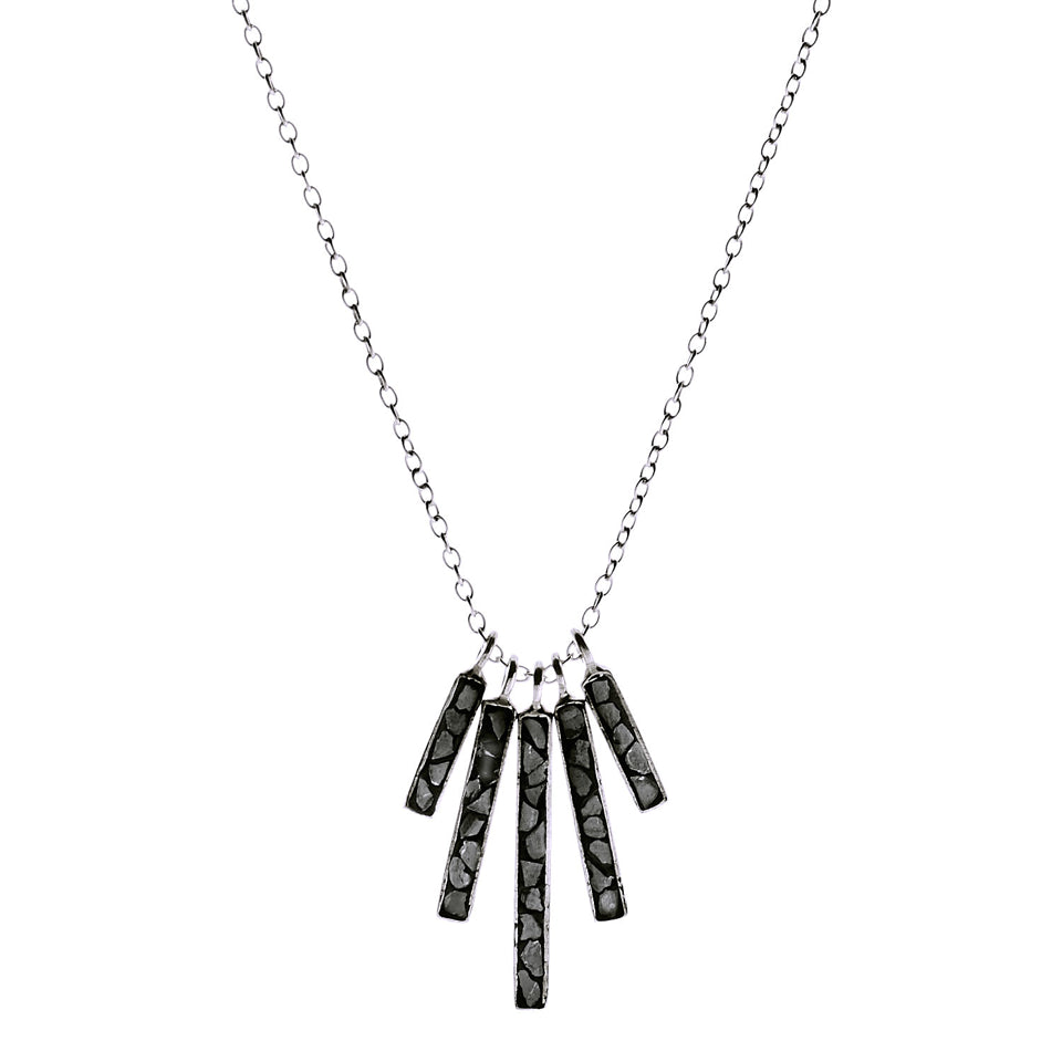 Black Diamond Art Deco Pendant