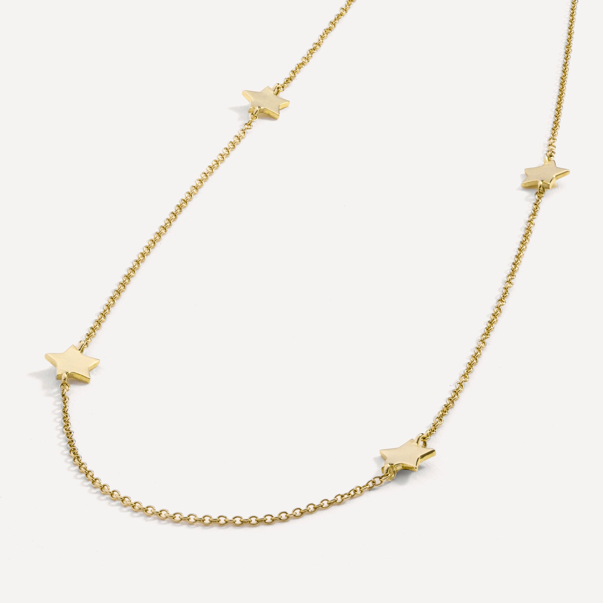 Star Cluster Necklace in 9ct Gold