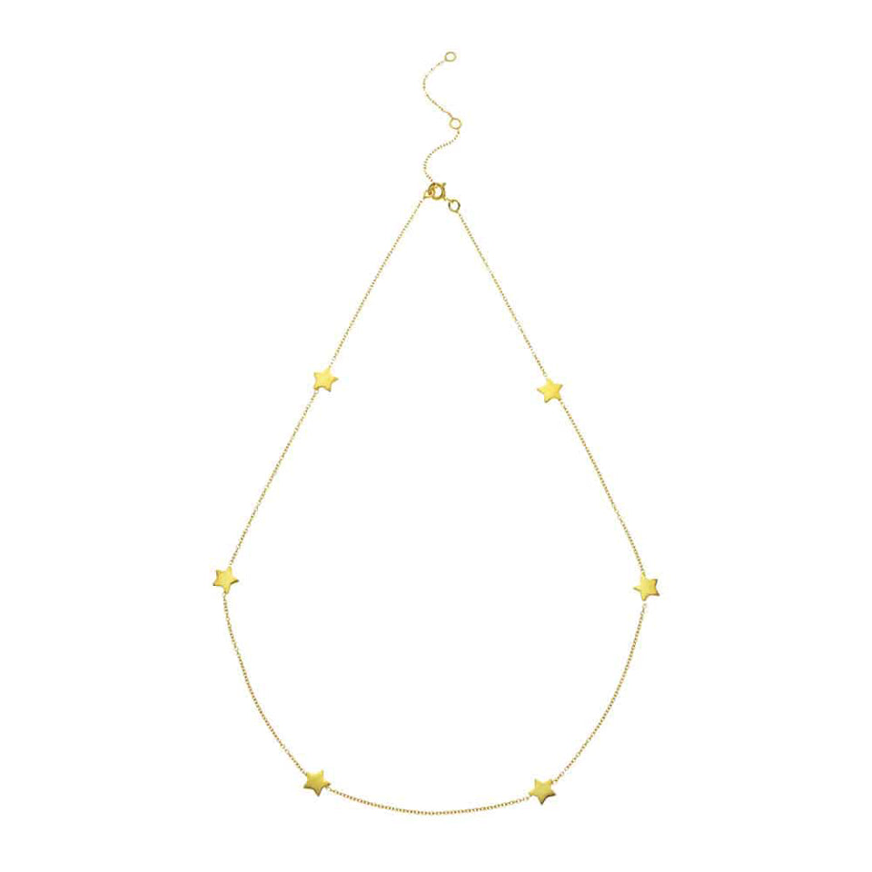 Star Cluster Necklace in 9ct Gold
