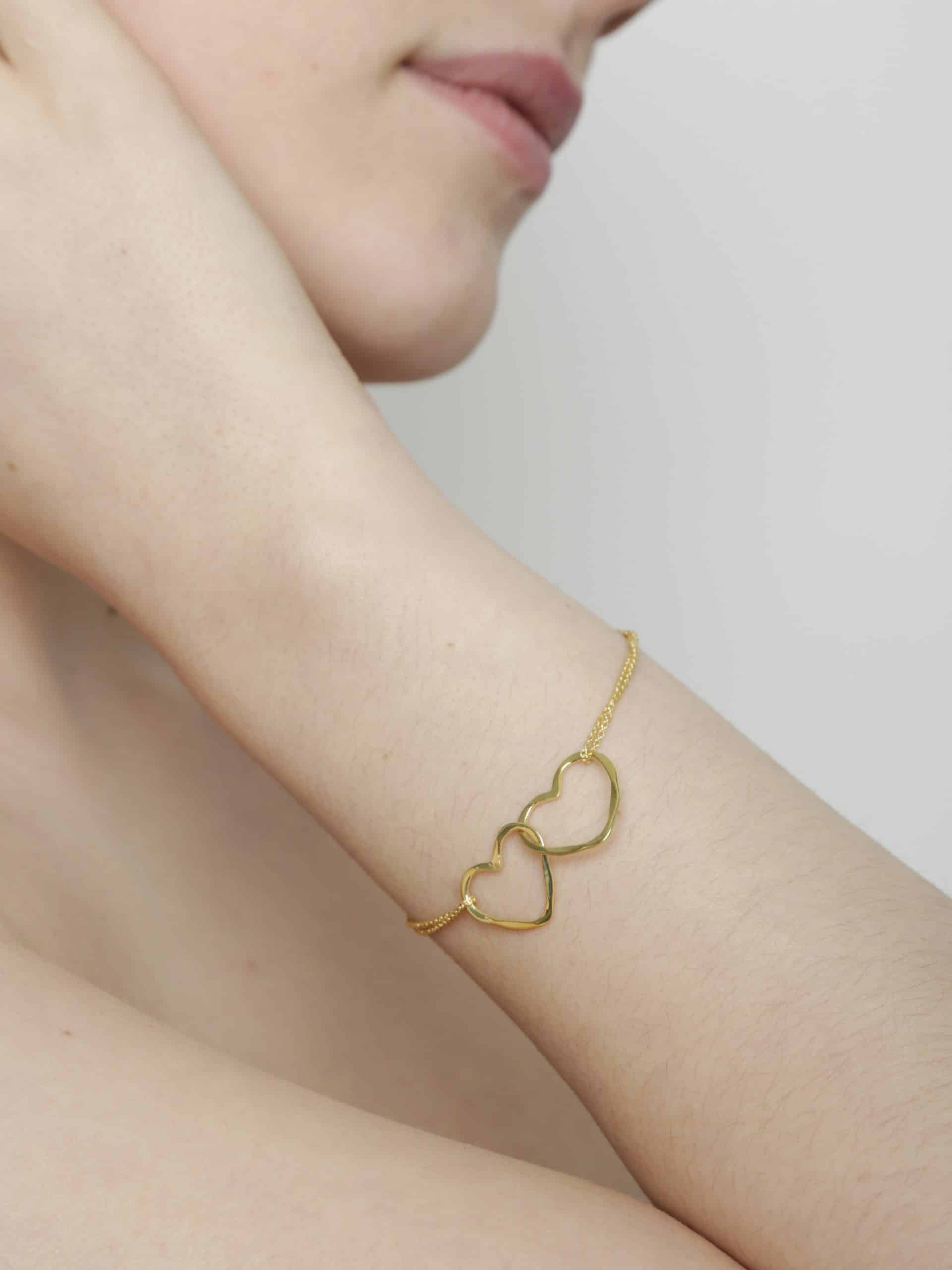 Entwined heart bracelet on sale