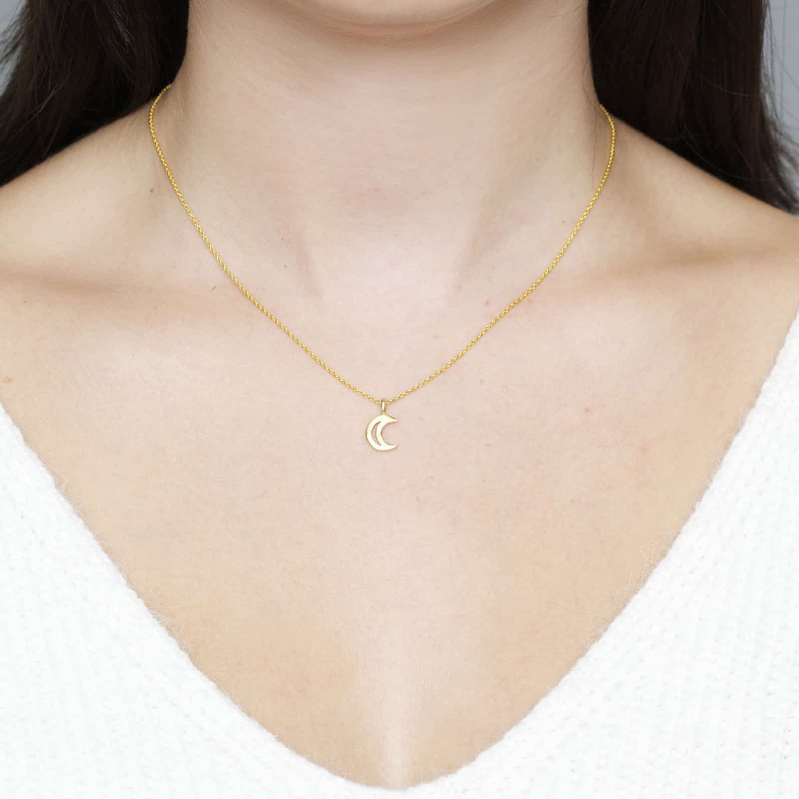 Gold Moon Charm